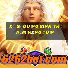 xổ số quảng bình thứ năm hàng tuần