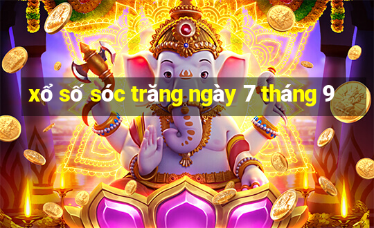 xổ số sóc trăng ngày 7 tháng 9