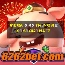 MEGA 6 45 Thống kê Xổ Số Chủ Nhật