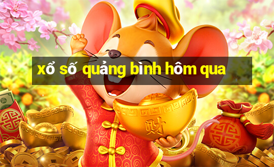 xổ số quảng bình hôm qua