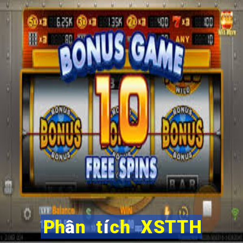 Phân tích XSTTH Thứ 3