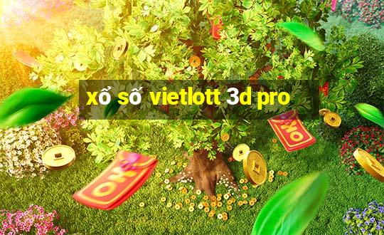 xổ số vietlott 3d pro