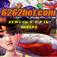 xem lịch sử nạp thẻ garena