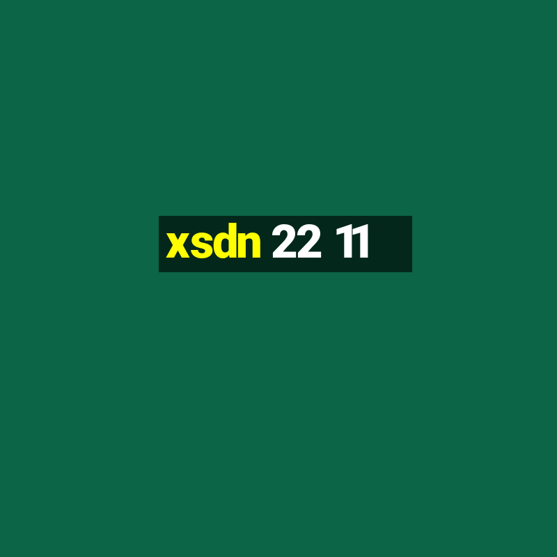 xsdn 22 11