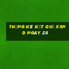 THỐNG KÊ KẾT QUẢ XSND ngày 28