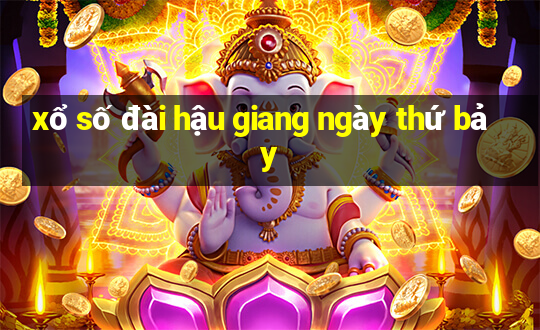 xổ số đài hậu giang ngày thứ bảy