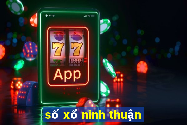 số xổ ninh thuận