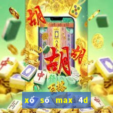 xổ số max 4d hôm nay