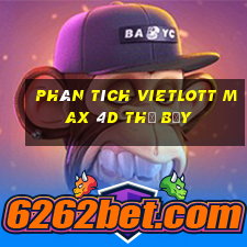 phân tích vietlott Max 4D thứ bảy