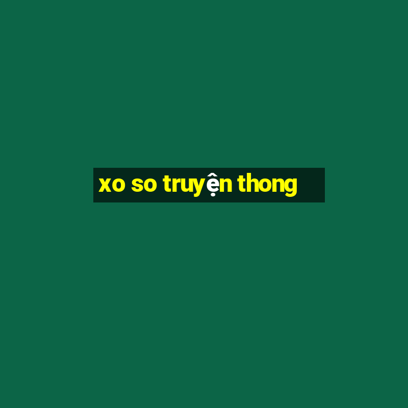 xo so truyện thong