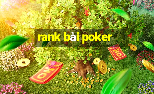 rank bài poker