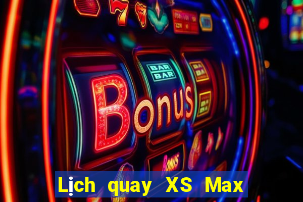 Lịch quay XS Max 4D ngày mai