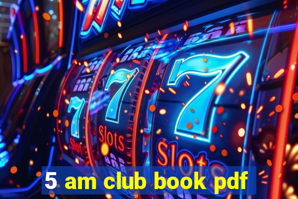 5 am club book pdf