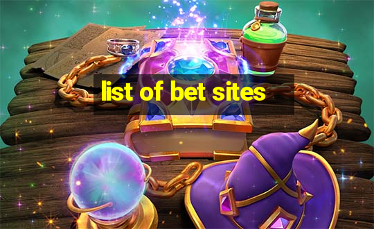 list of bet sites