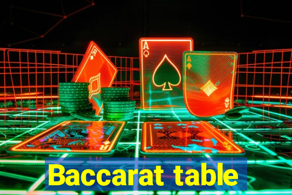 Baccarat table