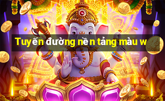 Tuyến đường nền tảng màu w