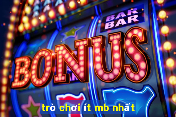 trò chơi ít mb nhất