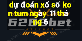 dự đoán xổ số kon tum ngày 11 tháng 6