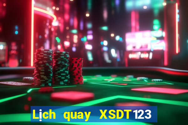 Lịch quay XSDT123 thứ hai