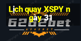 Lịch quay XSPY ngày 31