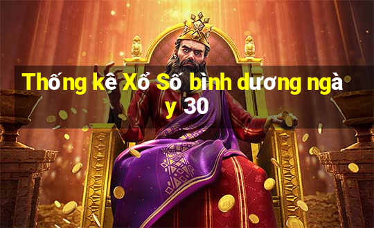 Thống kê Xổ Số bình dương ngày 30