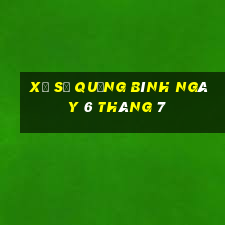 xổ số quảng bình ngày 6 tháng 7