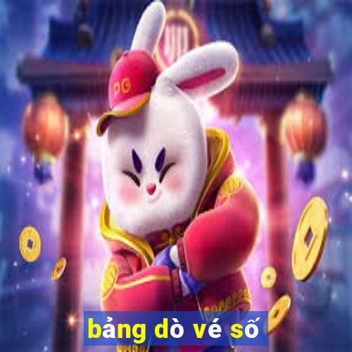 bảng dò vé số