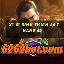 xổ số bình thuận 26 tháng 05