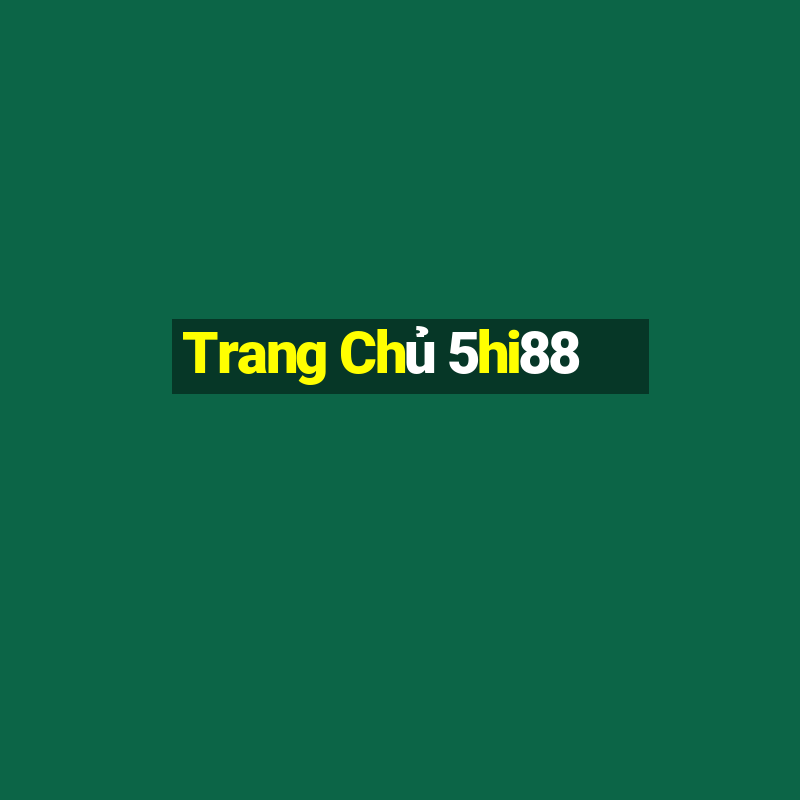 Trang Chủ 5hi88