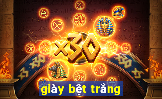 giày bệt trắng