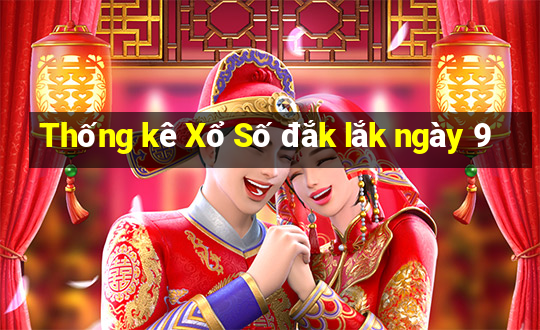 Thống kê Xổ Số đắk lắk ngày 9