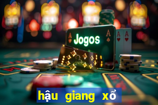 hậu giang xổ số kiến thiết hậu giang