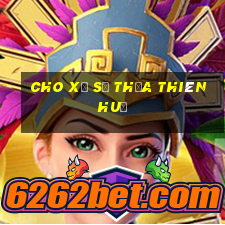 cho xổ số thừa thiên huế