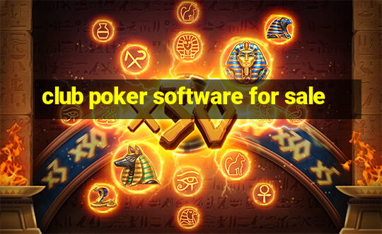 club poker software for sale