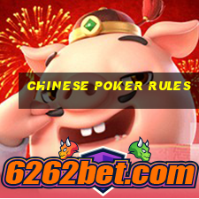 chinese poker rules