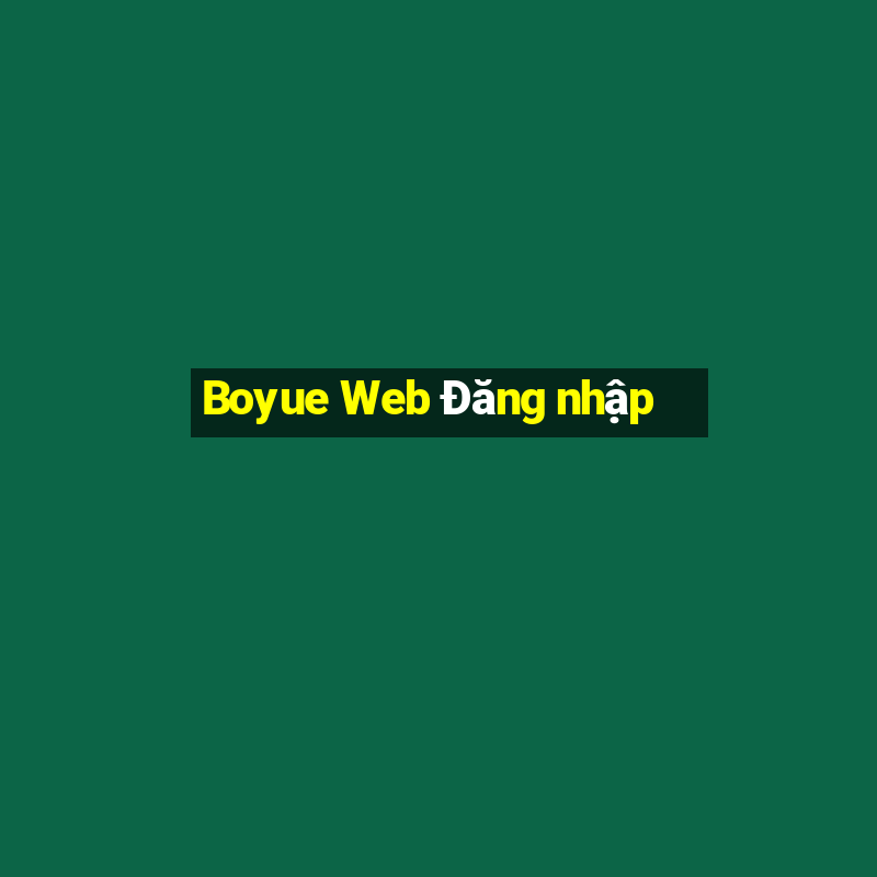 Boyue Web Đăng nhập