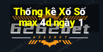 Thống kê Xổ Số max 4d ngày 1