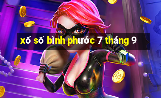 xổ số bình phước 7 tháng 9