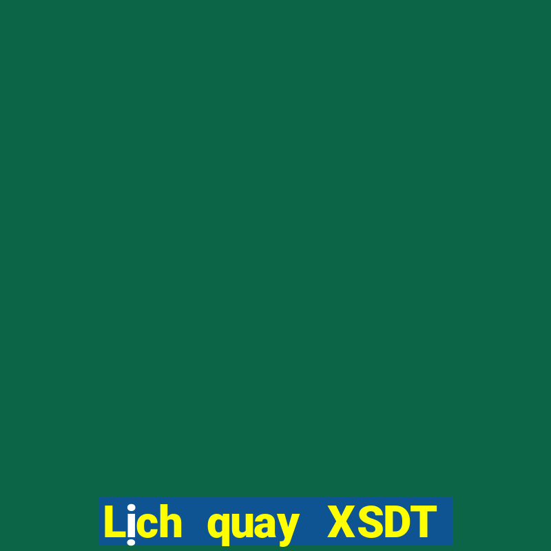 Lịch quay XSDT 6x36 ngày thứ năm