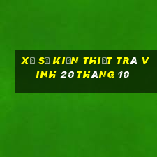 xổ số kiến thiết trà vinh 20 tháng 10