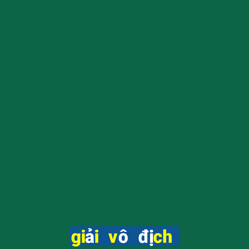 giải vô địch quốc gia đức