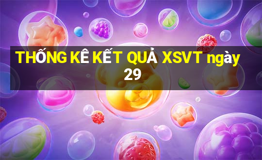 THỐNG KÊ KẾT QUẢ XSVT ngày 29