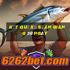 kết quả xổ số an giang 30 ngày