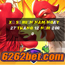 xổ số miền nam ngày 27 tháng 12 năm 2000