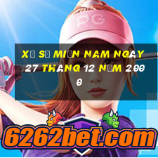 xổ số miền nam ngày 27 tháng 12 năm 2000