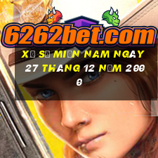 xổ số miền nam ngày 27 tháng 12 năm 2000