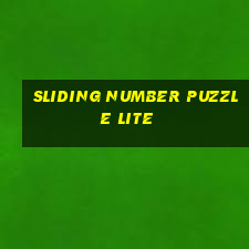 sliding number puzzle lite