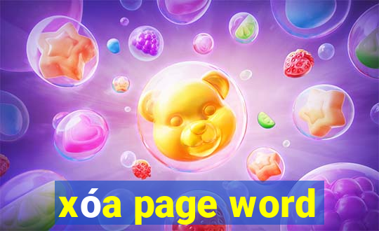 xóa page word