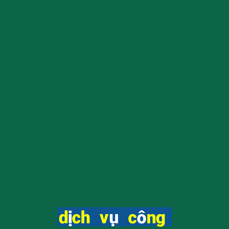 dịch vụ công kho bạc