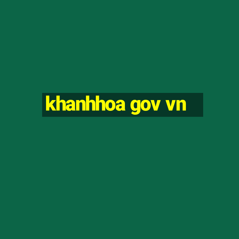 khanhhoa gov vn